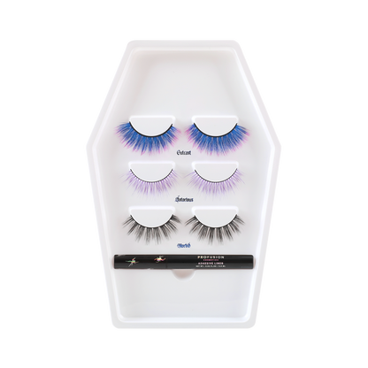 LASH MADNESS | 3-PAIR FAUX MINK LASH SET + ADHESIVE LINER