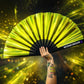 XL Festival Fan - Iridescent, Golden Goddess