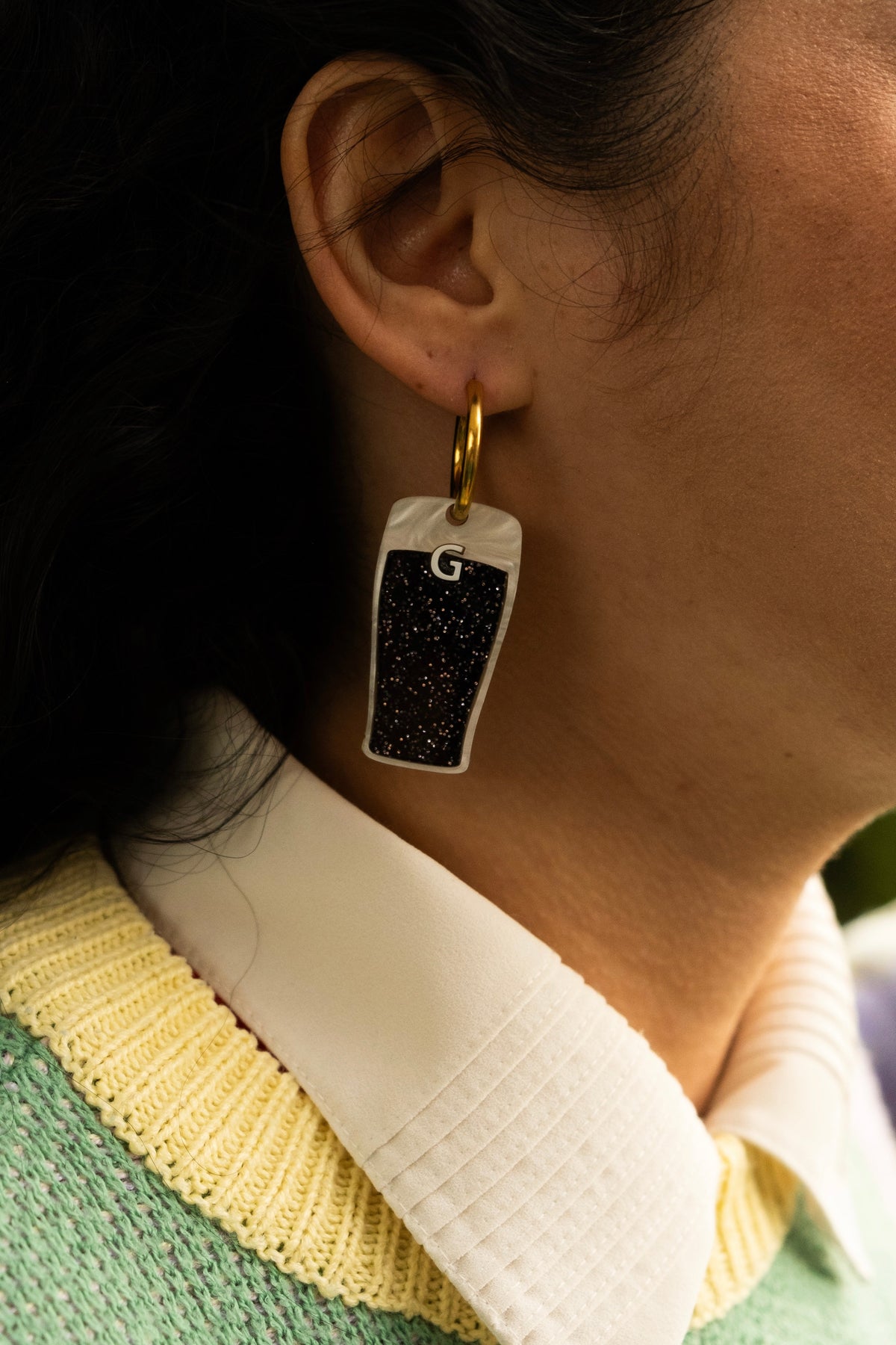 Split the G Hoop Earrings | Stout Statement Jewellery