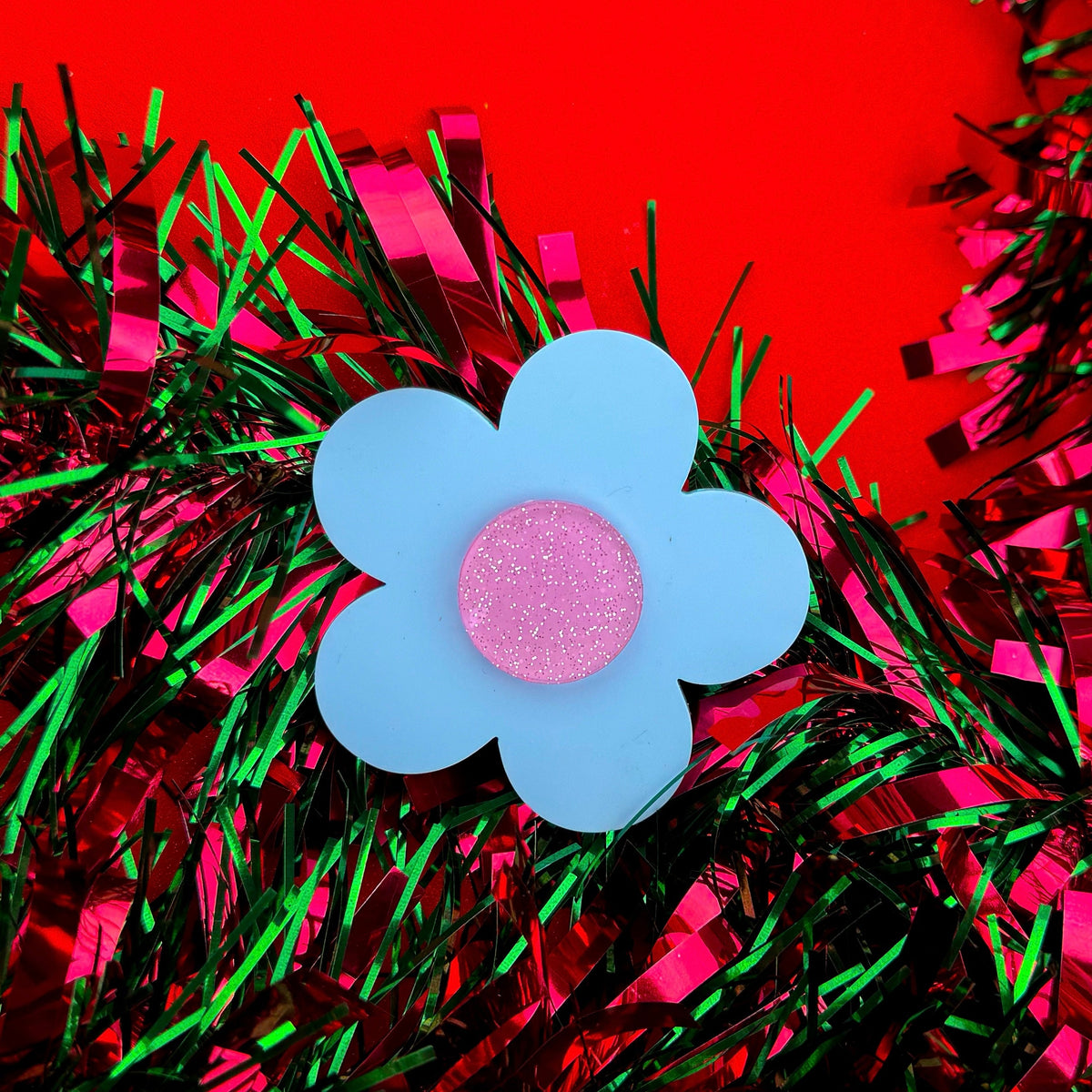 Sparkle Flower Hair Clip | Statement Festival Hair Accessory