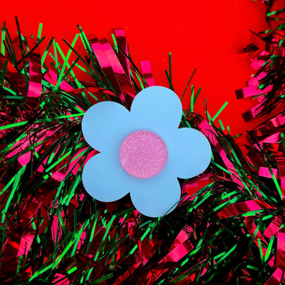 Sparkle Flower Hair Clip | Statement Festival Hair Accessory