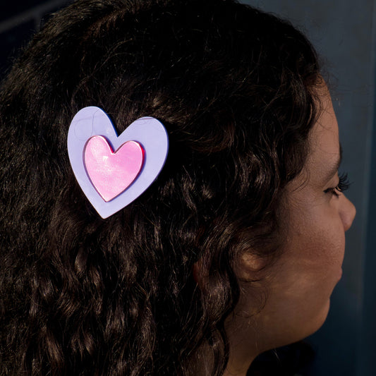 Heart Hair Clip | Cute Statement Hair Accessory