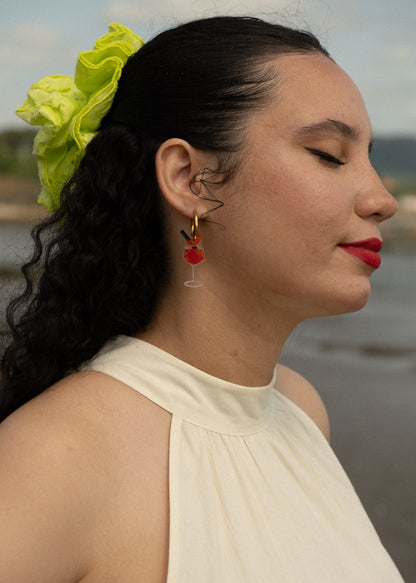 Bitter Orange Spritz Hoop Earrings | Cocktail Jewellery