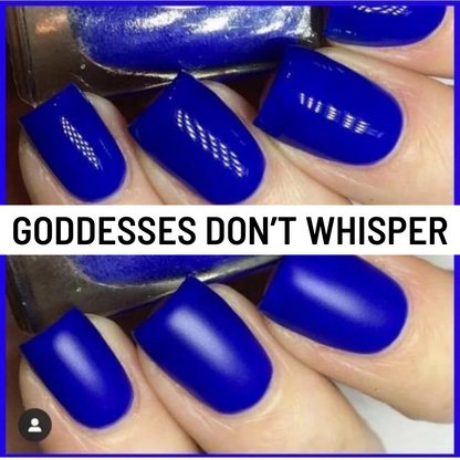 Radioactive Unicorn Goddesses Don’t Whisper Deep Blue Nail Polish