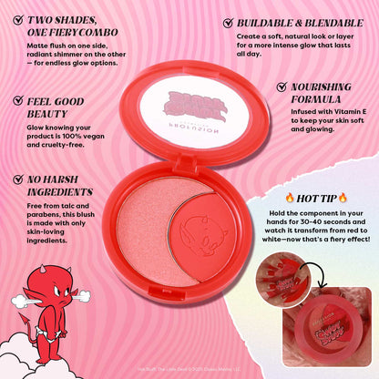 Profusion Hot Stuff Turn Up The Heat – Soft Matte & Shimmer Blush Duo