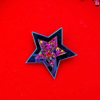 Retro Star Hair Clip | Glitter Statement Hair Accessory