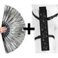 XL Festival Fan - PVC, Galactic Silver