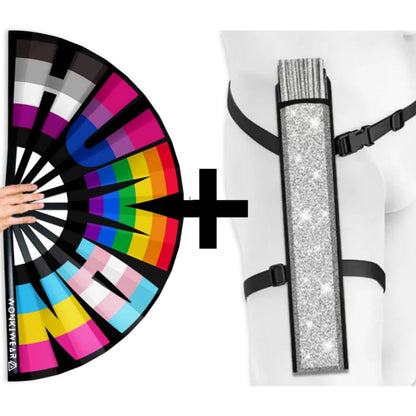 Rainbow LGBTQ+ XL Festival Fan