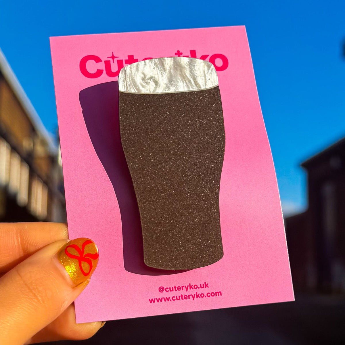 Pint of Stout Hair Clip | Quirky Pub Hair Accessory