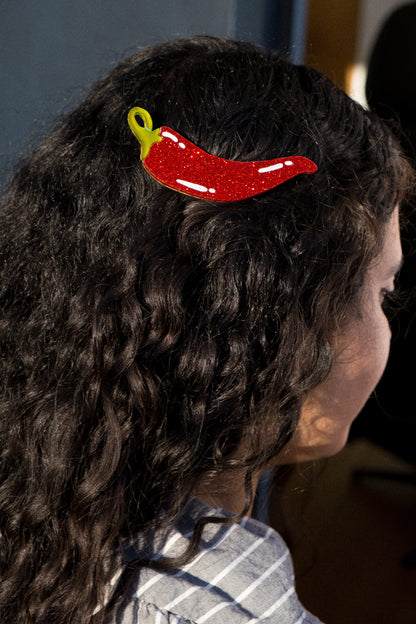 Chilli Pepper Hair Clip | Spicy Food Hair Accessory