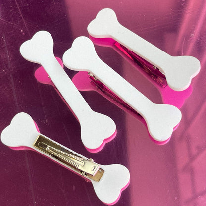 Bone Hair Clips - Set of 2 | Statement Hair Accessories