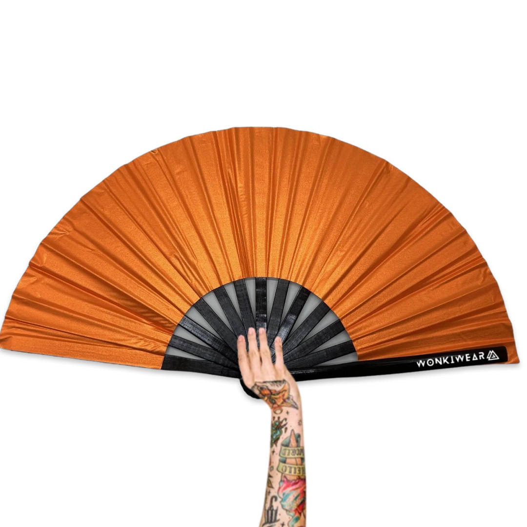 XL Festival Fan - Shimmery Metallic, Orange