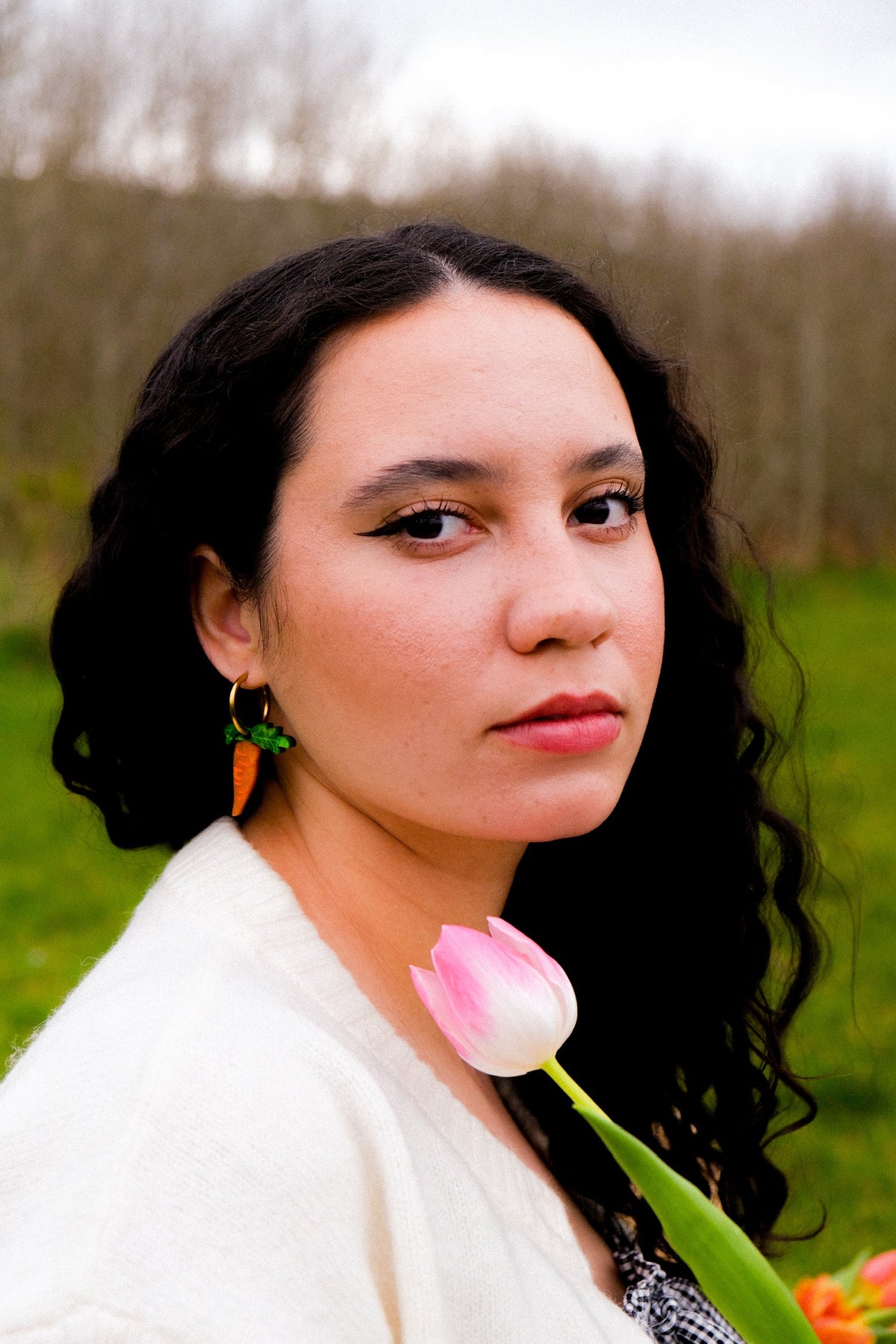 Carrot Hoop Earrings | Quirky Food Jewellery