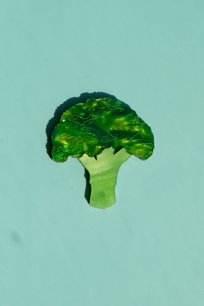 Broccoli & Carrot Veggie Hair Clips - Set of 2 | Food Hair Accessories