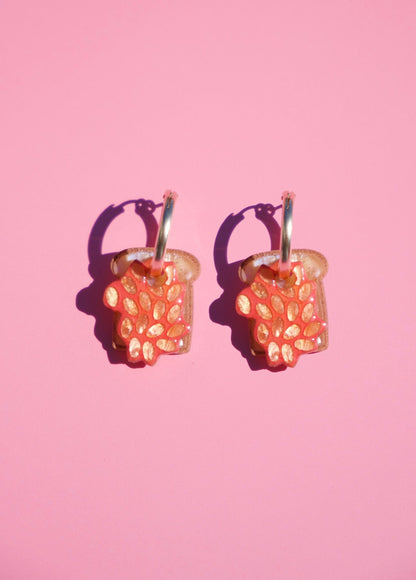 Beans on Toast Hoop Earrings | British Food Jewellery
