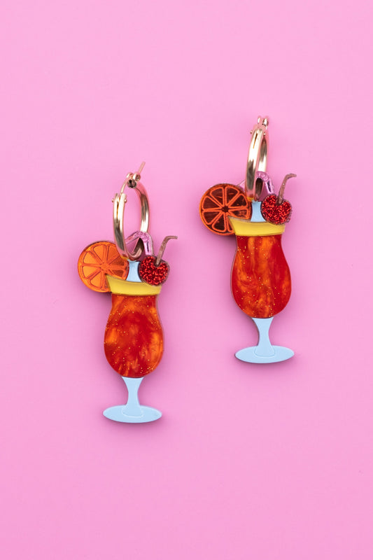 Love on the Beach Hoop Earrings | Cocktail Jewellery