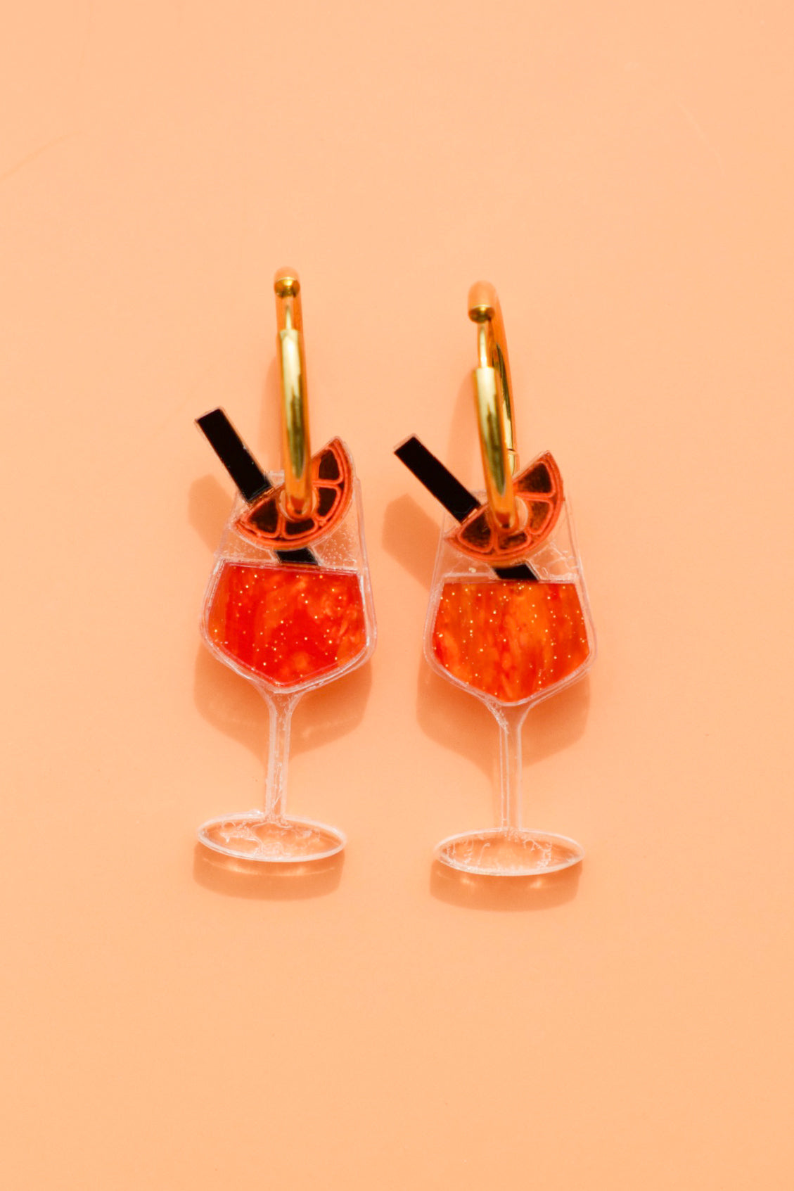 Bitter Orange Spritz Hoop Earrings | Cocktail Jewellery
