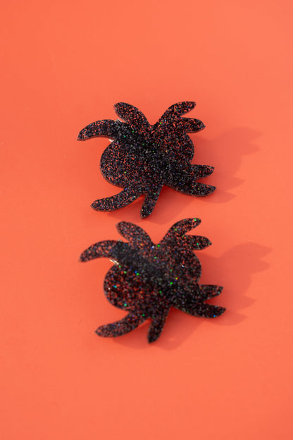 Spider Hair Clips - Set of 2 | Halloween Hair Accessories