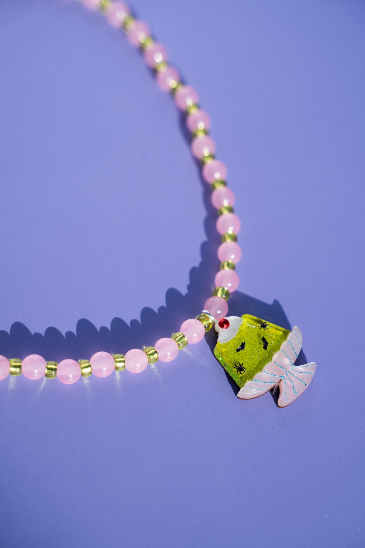 Ghastly Jelly Beaded Necklace | Spooky Statement Jewellery