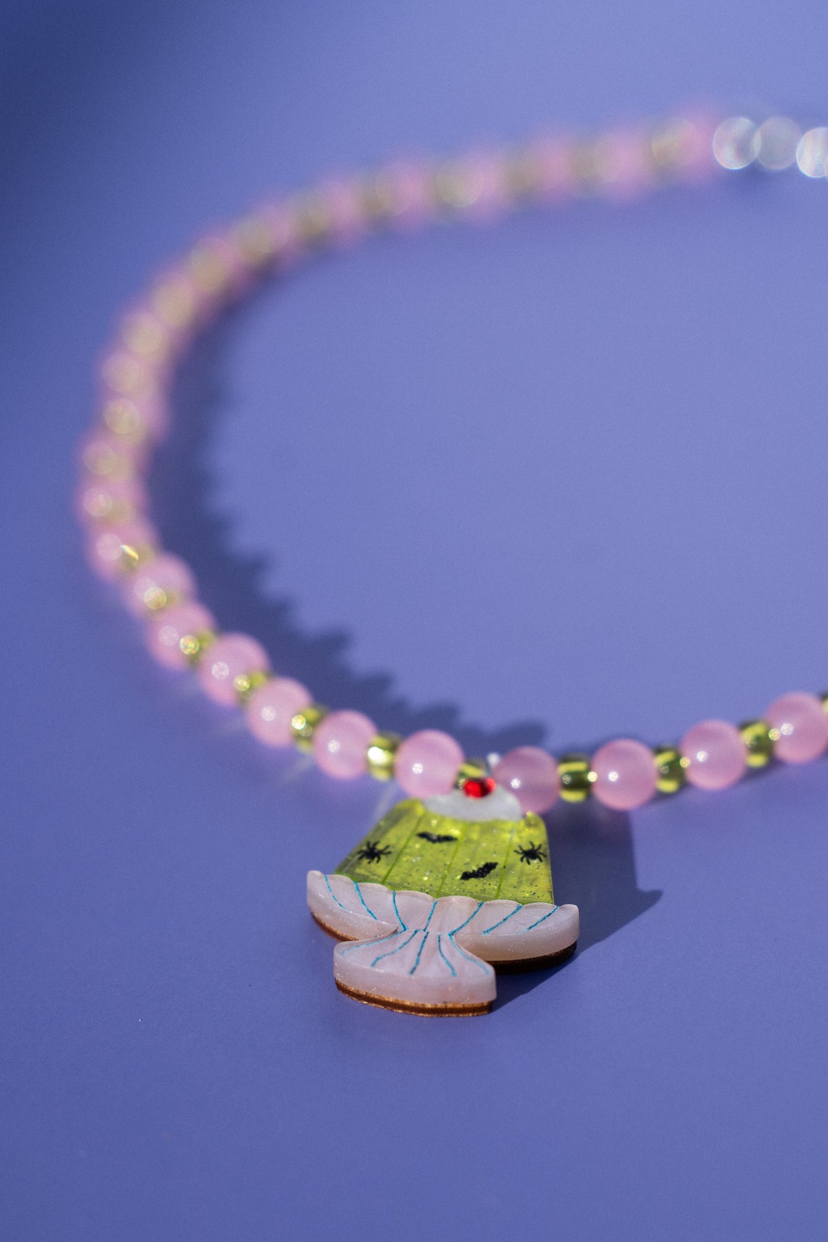 Ghastly Jelly Beaded Necklace | Spooky Statement Jewellery