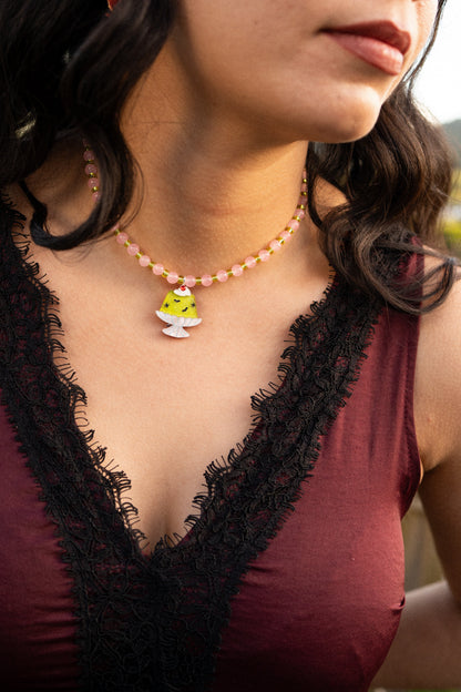Ghastly Jelly Beaded Necklace | Spooky Statement Jewellery