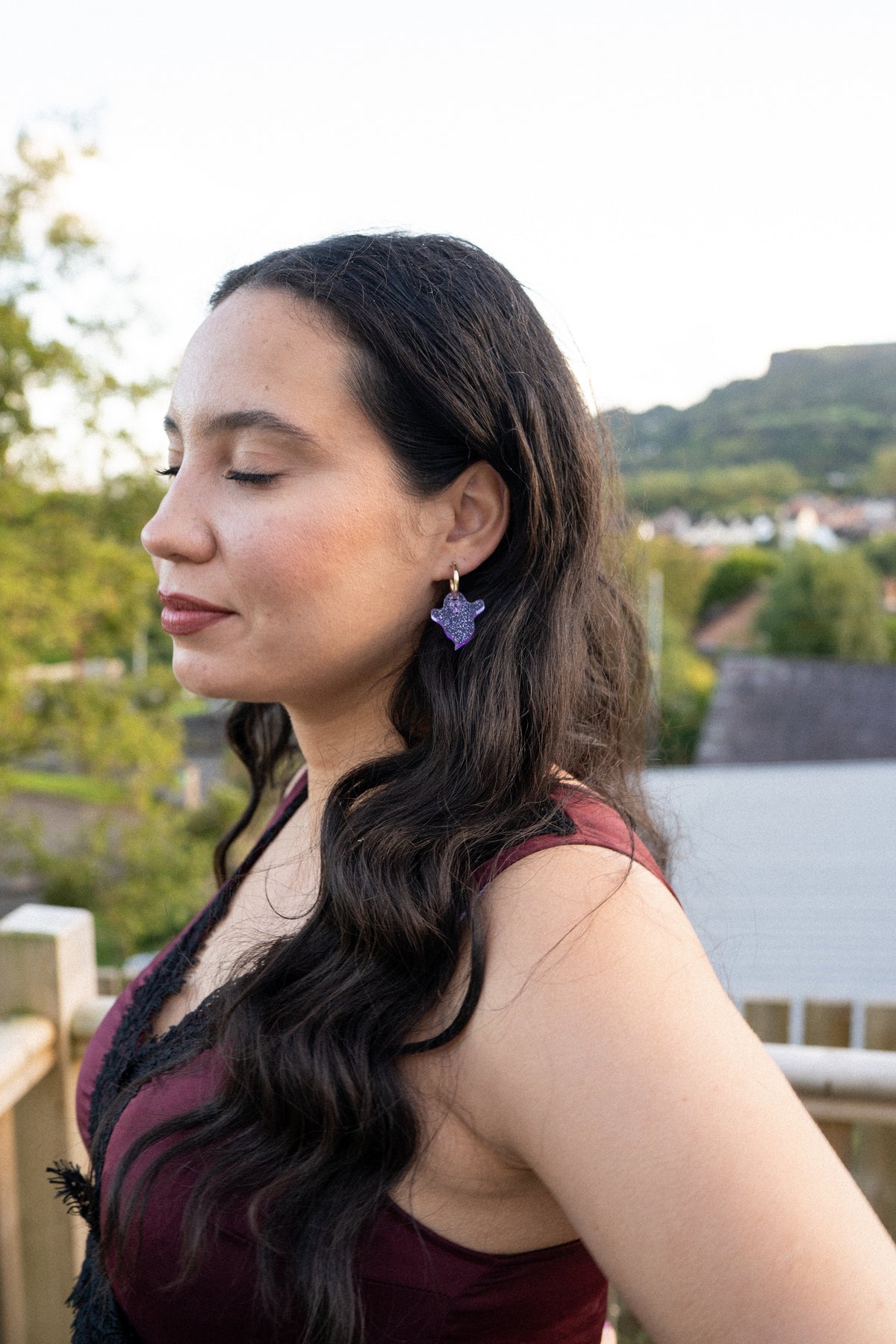 Ghost Hoop Earrings | Halloween Jewellery