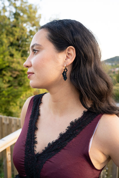 Bat Hoop Earrings | Halloween Jewellery