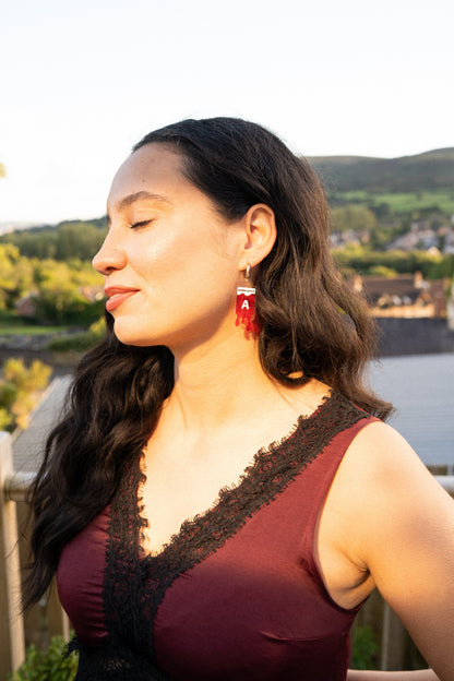 Blood Bag Hoop Earrings | Blood Type Jewellery
