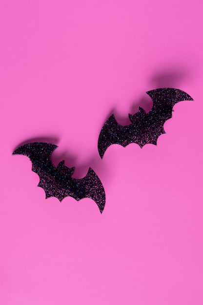 Bat Hair Clips - Set of 2 | Halloween Hair Accessories