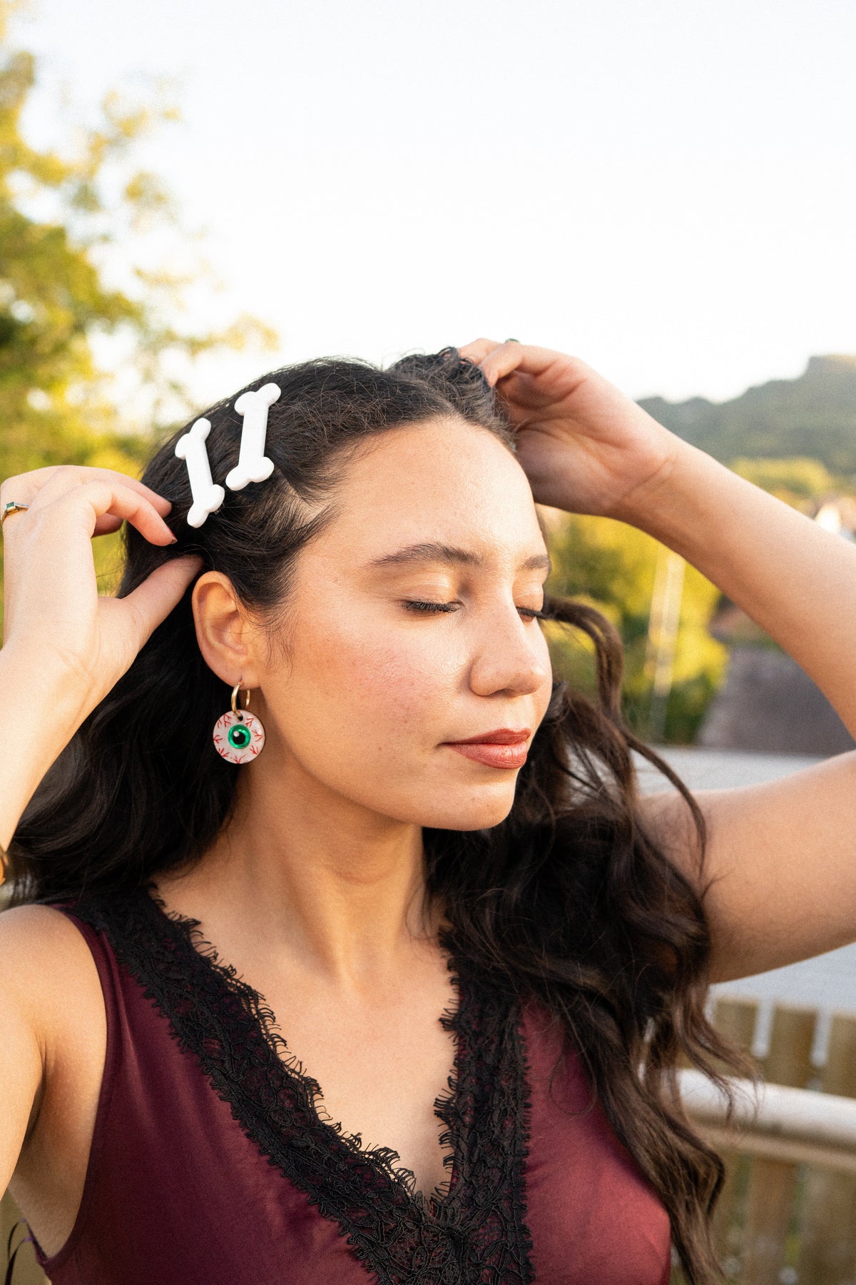 Bone Hair Clips - Set of 2 | Statement Hair Accessories