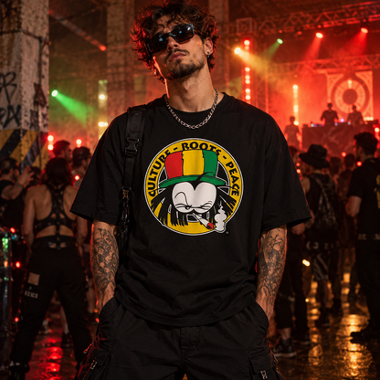 Dready Culture Roots Peace Oversized T-Shirt
