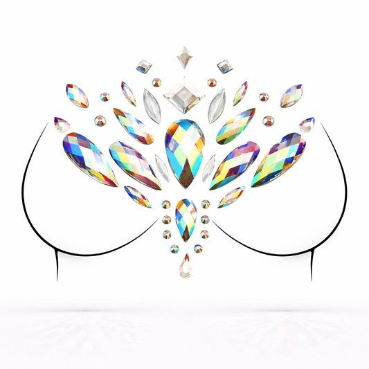 Adhesive Chest and Body Jewels - Selene