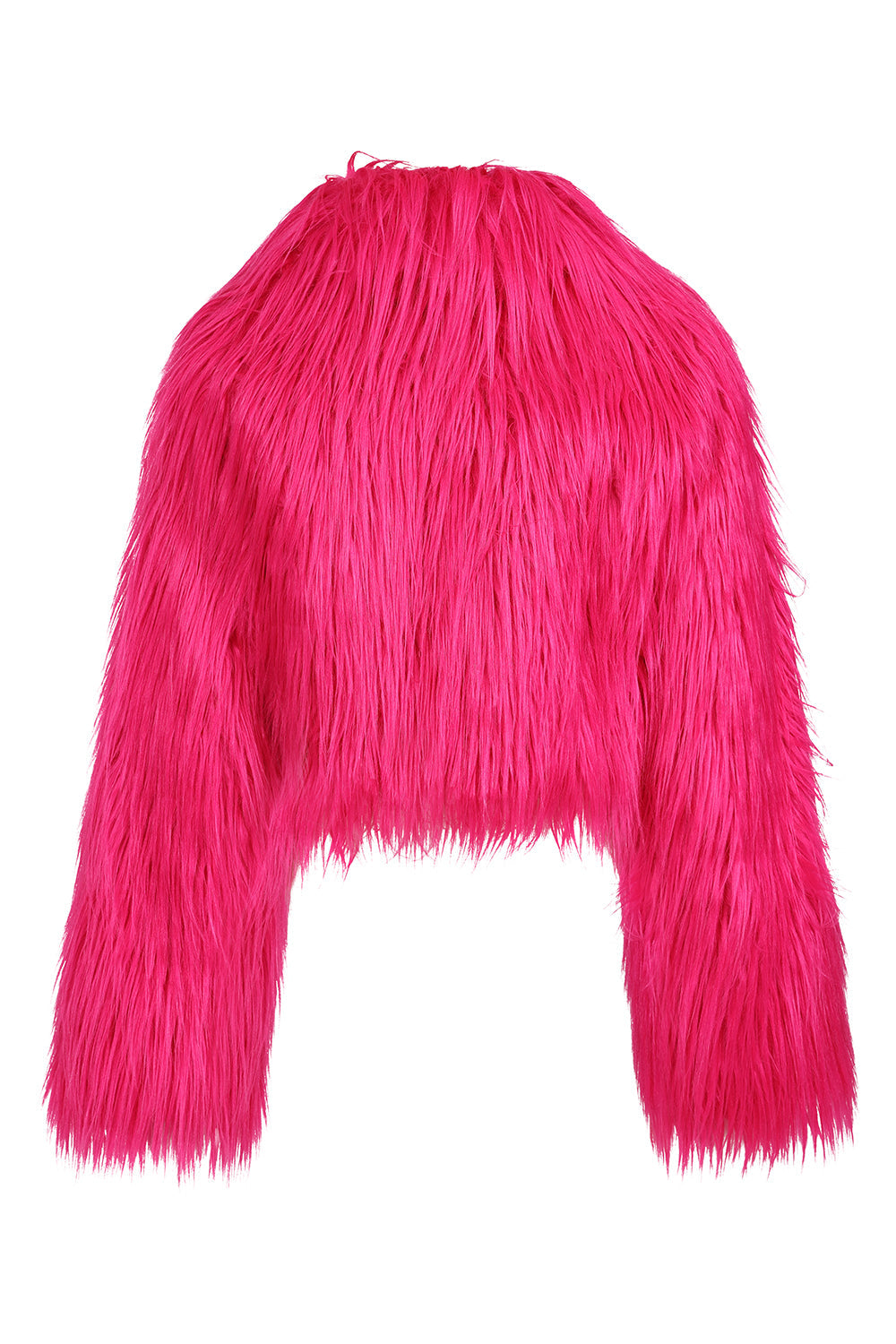 Hot Pink Faux Fur Rave Jacket | Banned Apparel