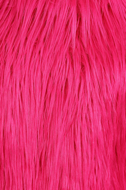 Hot Pink Faux Fur Rave Jacket | Banned Apparel