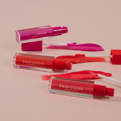 Profusion Lip Trio High Shine Lip Gloss – Brights