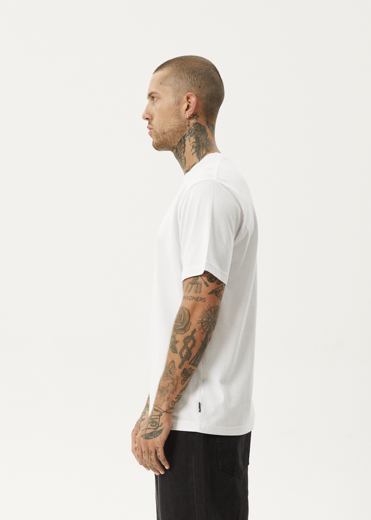 AFENDS Vinyl Retro T-Shirt – White