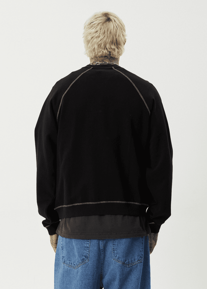 AFENDS Dance Party Crew Neck Sweatshirt – Black