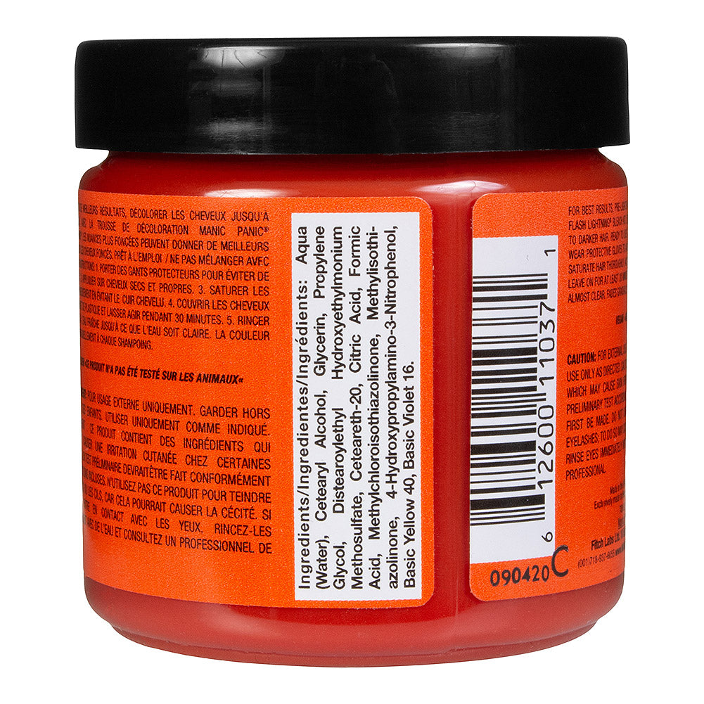 Manic Panic Electric Tiger Lily Vibrant Orange UV Reactive Semi-Permanent Hair Dye | Classic High Voltage