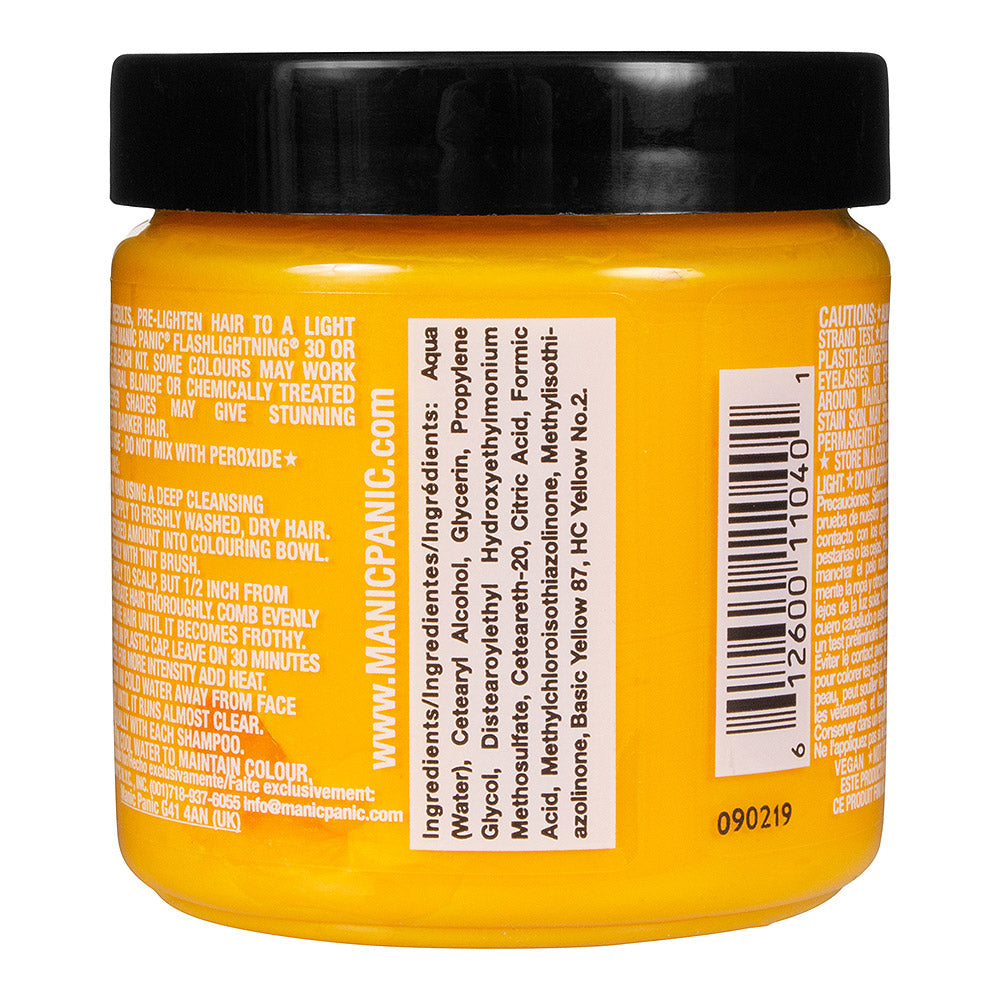 Manic Panic Sunshine Semi-Permanent Hair Dye | Warm Yellow