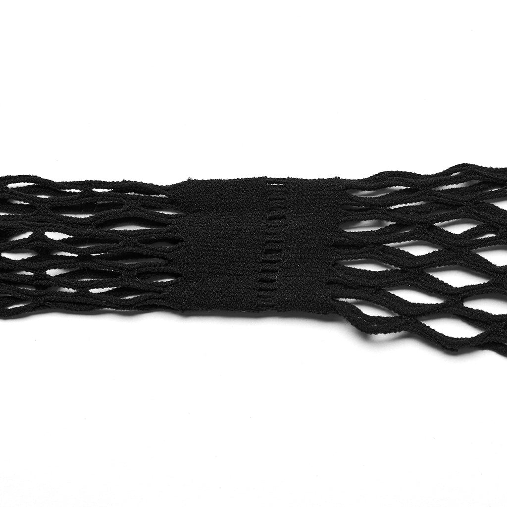 Black Fishnet Rave Co-ord Set | Punk Rave