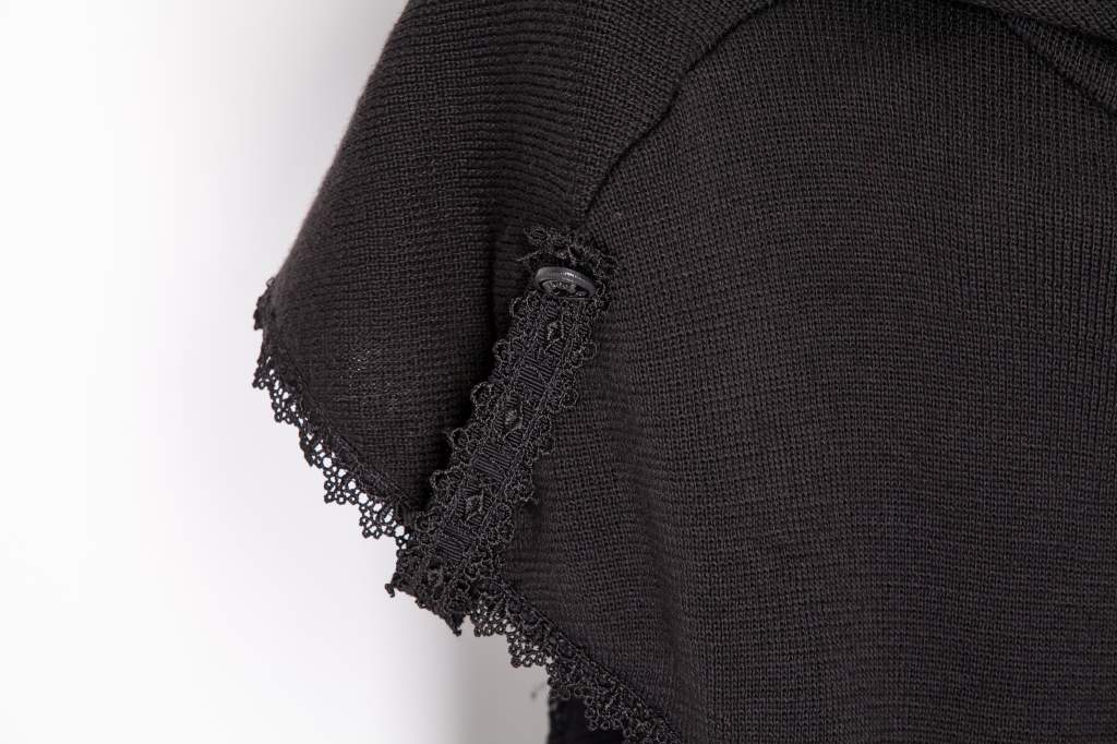 Black Hooded Rave Poncho | Punk Rave