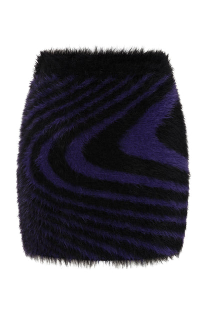 Banned Apparel Daphne Purple Swirl Rave Mini Skirt