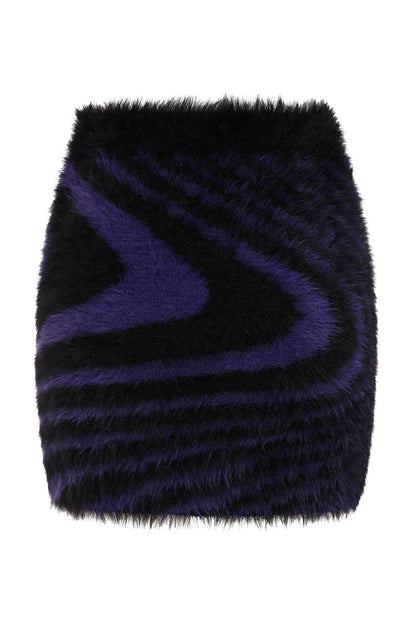 Banned Apparel Daphne Purple Swirl Rave Mini Skirt