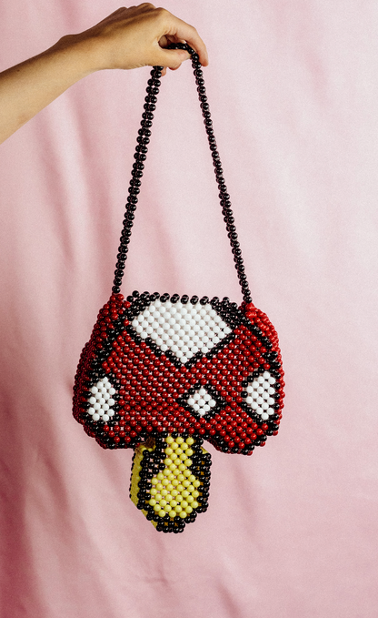 Mushroom Bead Bag | Statement Mushroom Bag