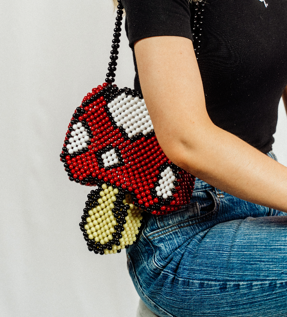 Mushroom Bead Bag | Statement Mushroom Bag