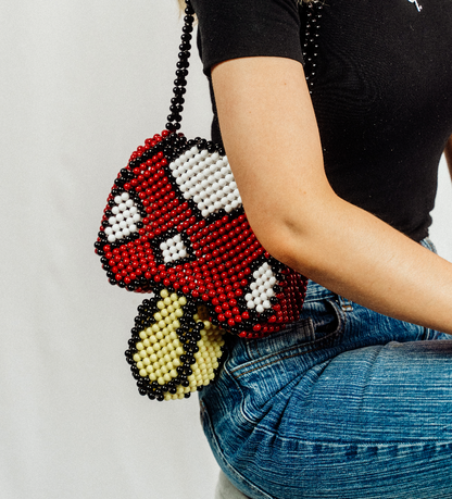 Mushroom Bead Bag | Statement Mushroom Bag