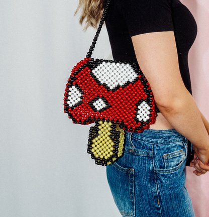 Mushroom Bead Bag | Statement Mushroom Bag