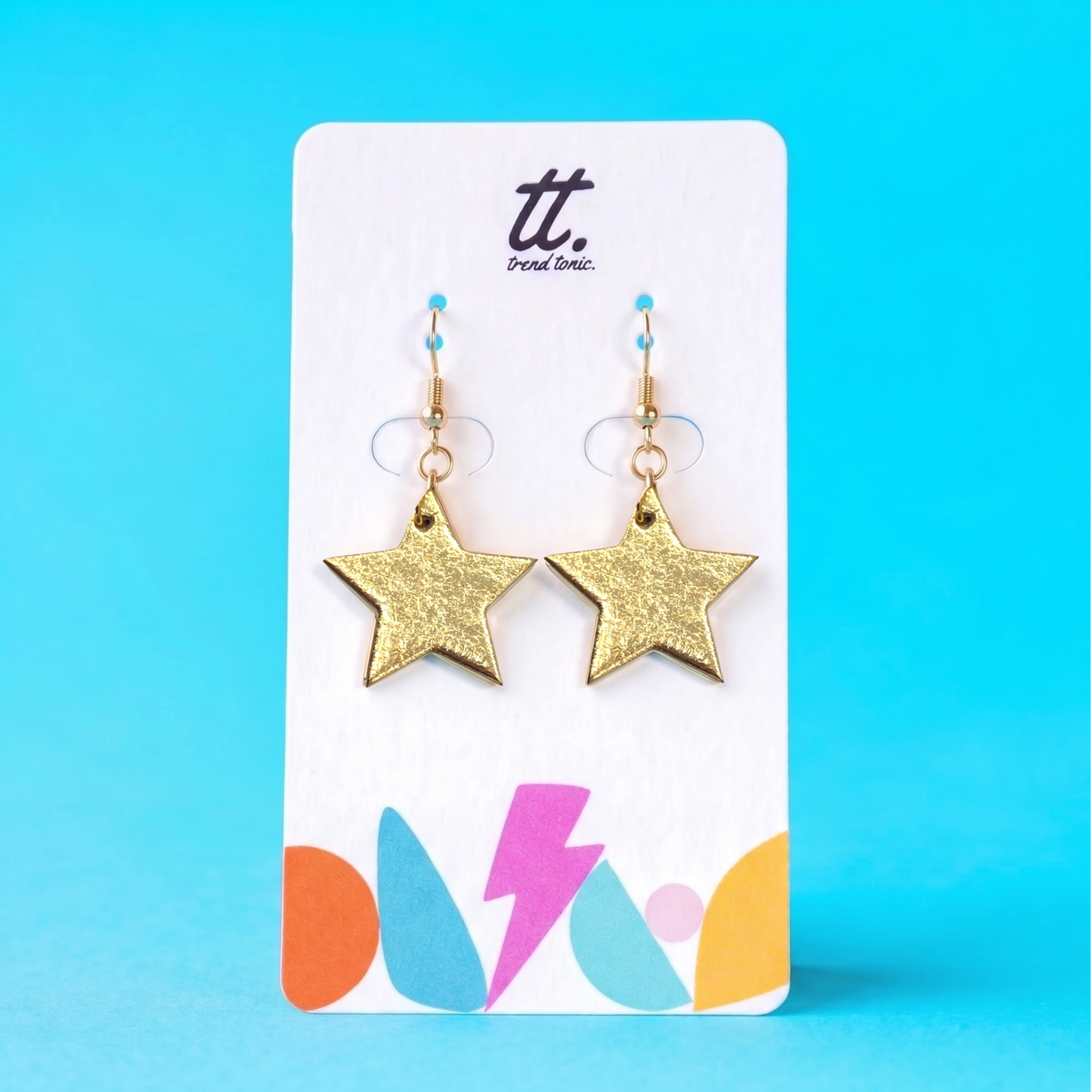 Mini Gold Star Earrings | Cork Star Jewellery