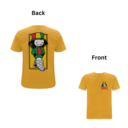 Dready Walking Dread T-shirt additional view of the graphic design.