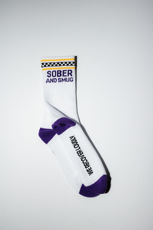 Sober & Smug Socks | Sober Statement Socks